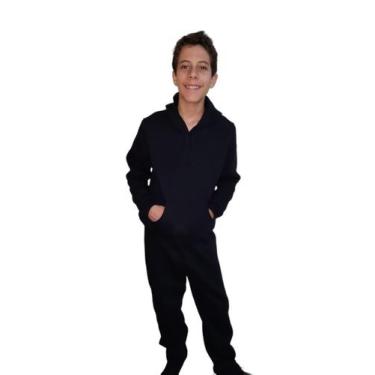 Imagem de Conjunto moletom infantil calça e blusa preto 0 a 4 anos - Bella Toft,