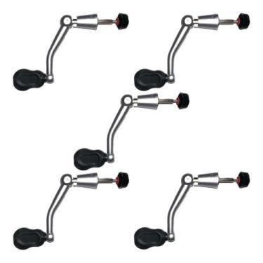 Imagem de kit 5 Manivela Bracinho Cabo Universal Molinete - Lamazon