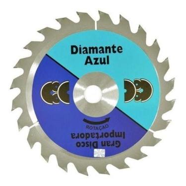Imagem de Disco De Serra Com Videa Para Madeira 7 1/4/ 24 Dentes - Diamante Azul