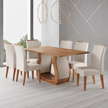 Imagem de Conjunto para Sala de Jantar com 6 Cadeiras Inspirare - Viero