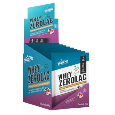 Imagem de Whey Zerolac - 10 Sachês 40g Iogurte de Frutas Vermelhas - Shark Pro