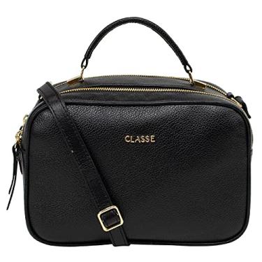 Imagem de Bolsa Classe Couro Transversal Feminina Camera Bag 2846 Cor:Preto