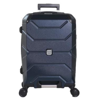 Imagem de Mala de Viagem Pacific USA Viking 8900, Média 66x43x29 cm, Policarbonato, Rodas 360°, Cadeado TSA, Compartimentos Organizadores, Azul Marinho (Azul)