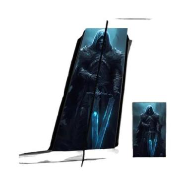 Imagem de Adesivo De Carro Cool À Prova d'Água Skeleton Rider Warrior 2pcs Vinil