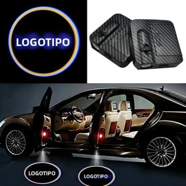 Imagem de Projetor Laser Universal Sem Fio Para Porta De Carro Com Luz De Boas-V