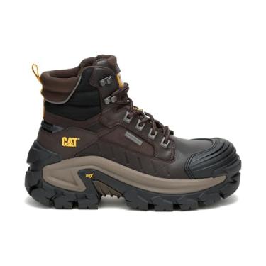 Imagem de Bota masculina CAT Invader Max impermeável com bico composto, Grãos de café, 12 Wide