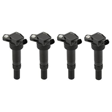 Imagem de DRIVESTAR Pacote de 4 bobinas de ignição UF651 compatíveis com Hyundai Elantra 2012-2016 2014-2020 Tucson 2014 2015 Kia Forte 2012-2019 Soul 2.0L L4 Substituição C1804 5C1861