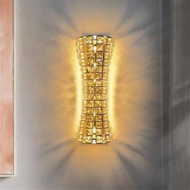 Imagem de Lâmpada De Parede LED Moderna De Cristal Luxo - Decoração De Arte Fashion Para Sala De Estar, Quarto, Villa, Hotel, Escadaria E Corredor (Estilo 40 B D20H50CM)