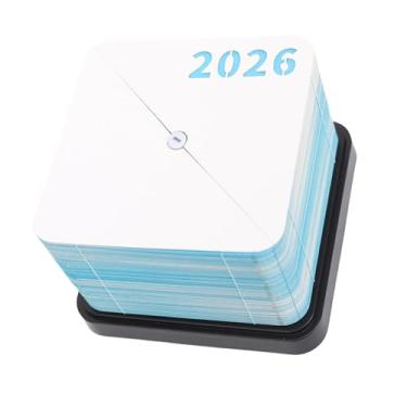 Imagem de Fockety Formato de Terra Bloco de Memorando 3d, 3.4x3.4x2.4in 2026 Escultura de de Escultura Em Calendário 3d Bloco de Notas Com Leve e Rasgado à Mão para DIY Decor de