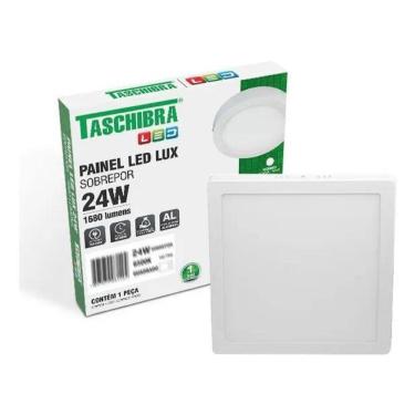 Imagem de 2X Painel Led Quadrado Sobrepor 24W 3000K 4000K 6500K Taschi