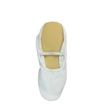 Imagem de Morgenspruch Eurythmieversand Eurythmy Gymnastic Cotton Shoes para homens com sola de borracha antiderrapante – Projetado para escolas Waldorf, adequado para balé, dança, tremopola, Deadlift, Branco, 11.5