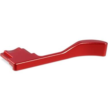 Imagem de Haoge Aderência de polegar para Sony α7Cii A7CR Acessórios de câmera Red Metal Hot Shoe Thumb Up Rest Hand Grip THB-S7CR-R