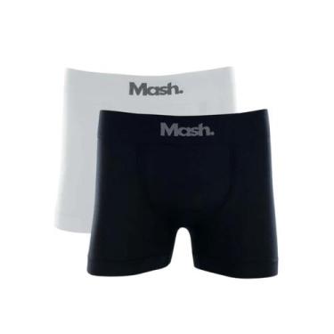 Imagem de Kit Com 2 Cuecas Boxer Microfibra Mash, GG, Preto, Branco