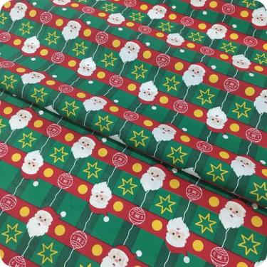 Imagem de Tecido Estampado Natalino 2m X 1,50m Leve Pra Toalha De Mesa - Sassari