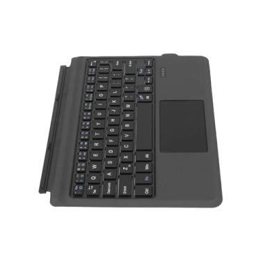Imagem de XUXHOU GO 1 2 3 Teclado Sem Fio BT5.0 Ultra Slim Touchpad PU Couro Silent Tiping Experience (Estilo regular)
