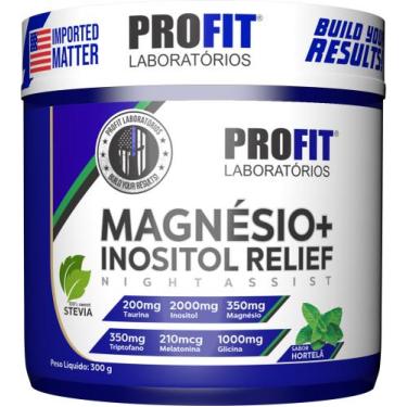 Imagem de Magnésio + Inositol Relief Pote 300g - Profit - PROFIT LABS, Hortelã