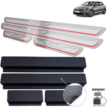 Imagem de Soleiras Gravação em Prata Alto Relevo Polo GTS Aço inox