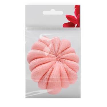 Imagem de Bucha de Banho Zalike Nylon 35g Abóbora - Espuma Fácil e Esfoliação Suave para o Dia a Dia *cód: 3121