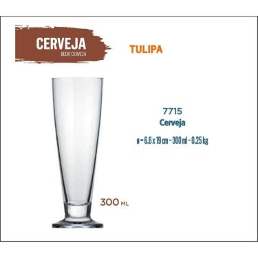 Imagem de 12 Taça Cerveja Tulipa 300Ml-Artesanal-Pilsen-Premium-Ipa