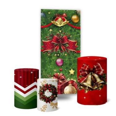 Imagem de Trio Capas Cilindro Painel Lateral Romano Natal - Fadrix, K5NAT0061