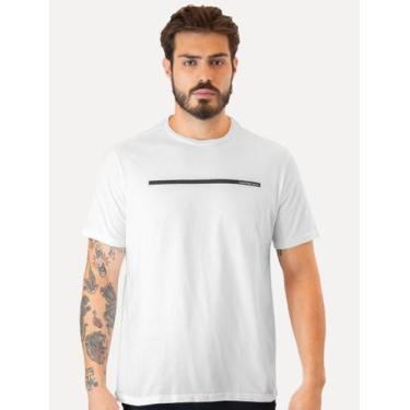 Imagem de Camiseta Calvin Klein Jeans Masculina Sash Branca, S/P