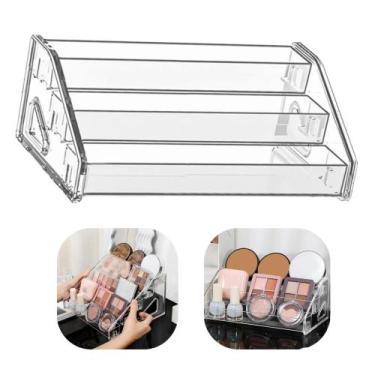 Imagem de Suporte De Maquiagem Organizador De Prateleira C/ Divisórias - bbless