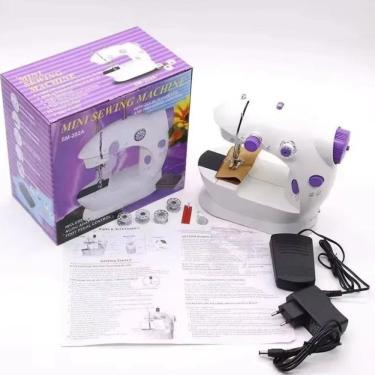 Imagem de Máquina De Costura Mini Elétrica Bivolt Portátil Reparos