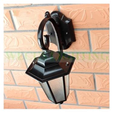 Imagem de Luzes de parede externas Villa Varanda Corredor Luzes de parede Varanda Pátio Rua Jardim Cerca Luzes, Led Teto Pendente Lâmpada, Bronze, B