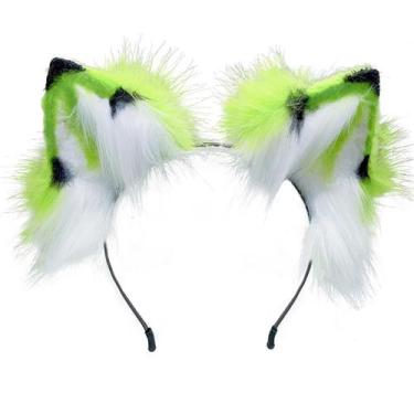 Imagem de Bandana Atekatac Wolf Ears, feita à mão, orelhas de animais, Halloween