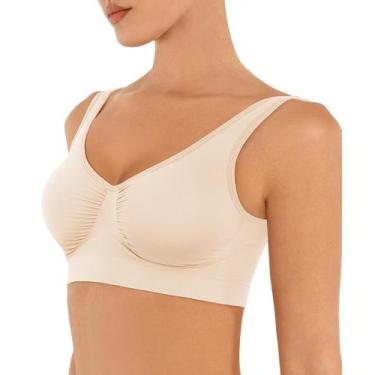 Imagem de Sutiã FeelinGirl No Underwire Seamless Full Coverage Beige GG