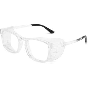 Imagem de Óculos De Alergia Anti-pólen Para Adultos, Armação Full-surround De Silicone Estendida - Óculos Removíveis, Anti-luz Azul, Anti-embaçante, Óculos Anti-uv, Transparent