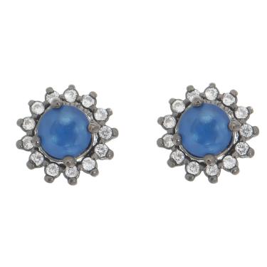 Imagem de Brinco Stud em Prata com Ródio Coleção Ponto de Luz