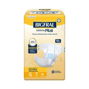 Imagem de Fralda Adulto / Geriátrica - Bigfral Derma Plus - Tamanho G  Pacote c/