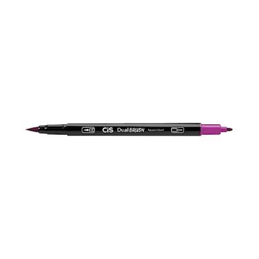 Imagem de Marcador Artístico Aquarelável Dual Brush, CIS, Roxo Neon, Blister c/1 unidade