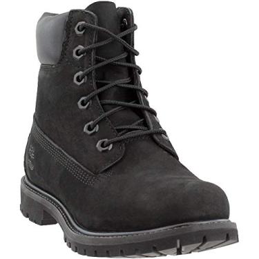 Imagem de Timberland Bota feminina premium de 15 cm, Nobuck preto, 37