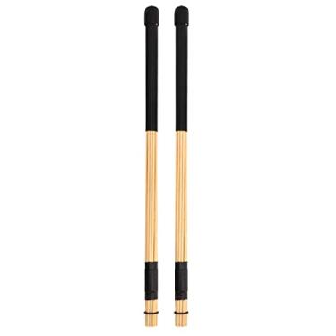 Imagem de Domary Baquetas de Bambu para Jazz, Acessórios para Instrumento de Percussão, Preto para Bateria de Jazz