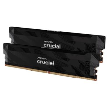 Imagem de Crucial Kit Pro DDR5 RAM 32GB (2x16GB), 6400MHz CL32, Overclocking Desktop Gaming Memory, Intel XMP 3.0 & AMD Expo compatível, preto - CP2K16G64C32U5B