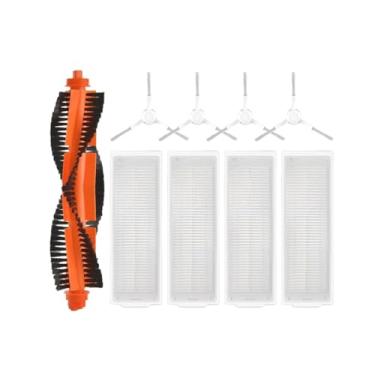 Imagem de Compatible With XMI Robot Vacuum S10 S12 T12 B106GL/ Mop 2S XMSTJQR2S / 3C B106CN Parts Accessories Main Side Brush Filter Mop(Chocolate)