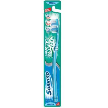 Imagem de Escova Dental Sorriso Tripla 123 Macia
