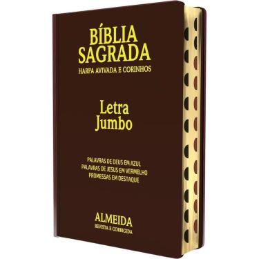 Imagem de Bíblia Evangelica Letra Grande Jumbo Com Harpa Cristã João F