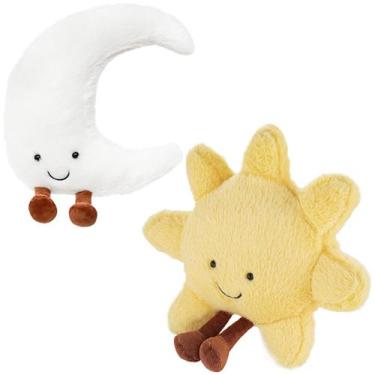 Imagem de Brinquedo de pelúcia Sun and Moon, travesseiro lunar de 30 cm e traves