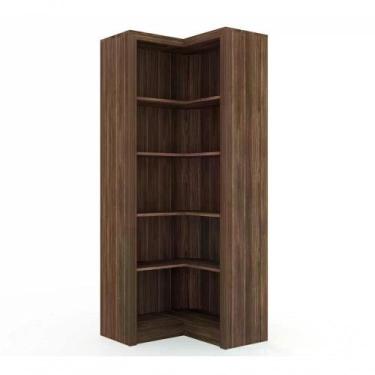 Imagem de Armário De Canto Aberto Para Escritório Me4132 Nogal Nogal - TECNO MOB