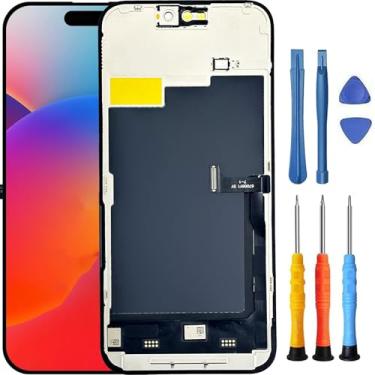 Imagem de Foufinin Substituição de tela para iPhone 15 Pro Max para iPhone 15 Pro Max A2849 A3105 A3106 A3108 para iPhone 15 Pro Max LCD Display Touch Digitalizador Montagem com ferramentas