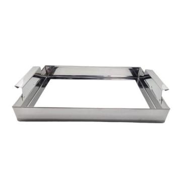 Imagem de Bandeja Vazada Inox P/ Pedra De Sal Rosa Do Himalaia 5kg 30x20x4 - Bra