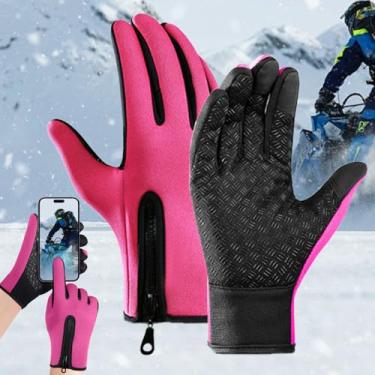 Imagem de Luvas de ciclismo de inverno para homens e mulheres – Impermeáveis, térmicas, antiderrapante para andar de bicicleta e atividades em clima frio