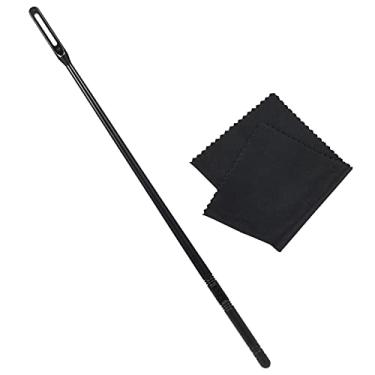 Imagem de AIEX Kit de limpeza de flauta, haste de limpeza de flauta, cotonetes, pano de limpeza de flauta para polimento de flauta (preto)