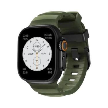 Imagem de Pulseira Esportiva De Silicone Para iWatch Ultra2 Apple Watch 46mm 49m