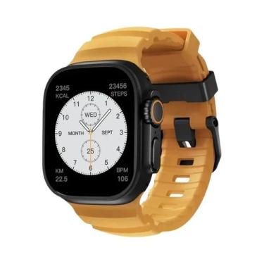Imagem de Pulseira Esportiva De Silicone Para iWatch Ultra2 Apple Watch 46mm 49m