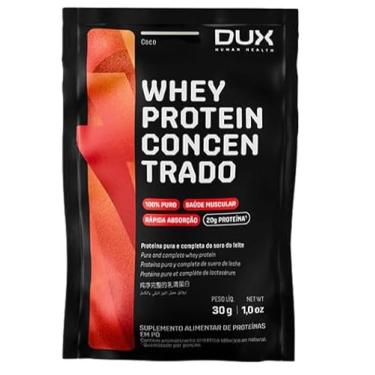 Imagem de Whey Protein 100% Concentrado Sache 30g Sabor Coco-Dux Human Health-Dux Nutrition