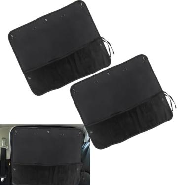 Imagem de Shakas 2 peças de persianas de janela lateral, cortinas à prova de sol e isolamento térmico com bolsa de armazenamento de rede, instalação de ventosa de movimento flexível, capa de privacidade para